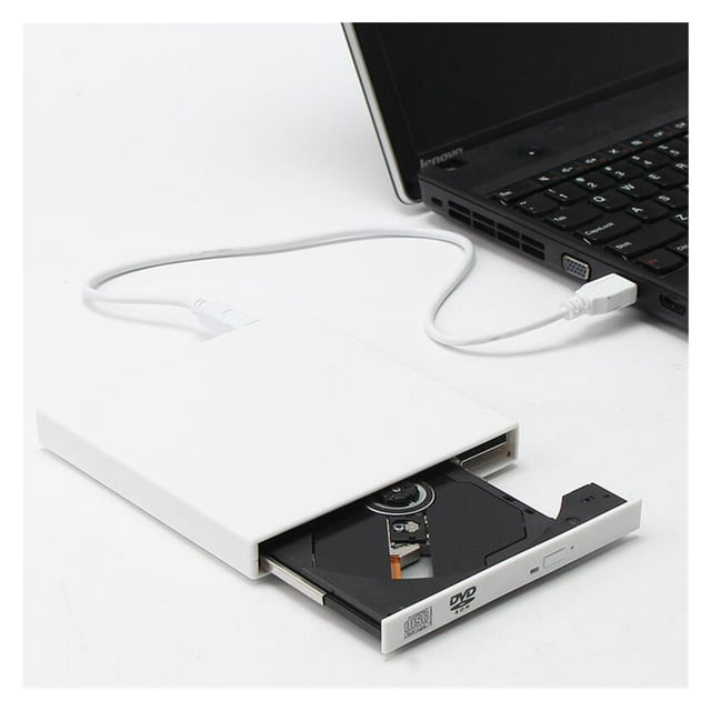 DVD ROM External Optical Drive USB 2.0 CD/DVD-ROM CD-RW Player Burner Slim Reader Recorder Portable For Laptop Computer ,Swivel Screen