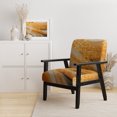 thumbnail image 2 of Designart "Harved Gold IV" Chaise d'Appoint Jaune Paysage Abstrait - Fauteuil Moderne pour Chambre, 2 of 7