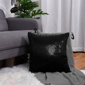 Decorative Square Shiny Comfy Sequin Throw Couch Sofa Pillow Cover