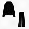 thumbnail image 1 of Women's Velour Tracksuit Two Piece Set Casual Lounge Wear Soft Comfort Outfit Stylish Gift Idea, 1 of 4