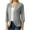 Gray, variant on Lindreshi Cardigan for Women Fashion Woman Long Sleeve T-Shirt Open Front Outerwear Solid Blouse Coat Tops Cardigan