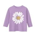 thumbnail image 5 of EnJoCho Girls Summer 3/4 Length Sleeve Tops Crew Neck Shirt Casual Tops Patterned Sleeve Blouse 3-14 Years Girls Long Sleeve Tops Girls Long Sleeve Shirt, 5 of 5