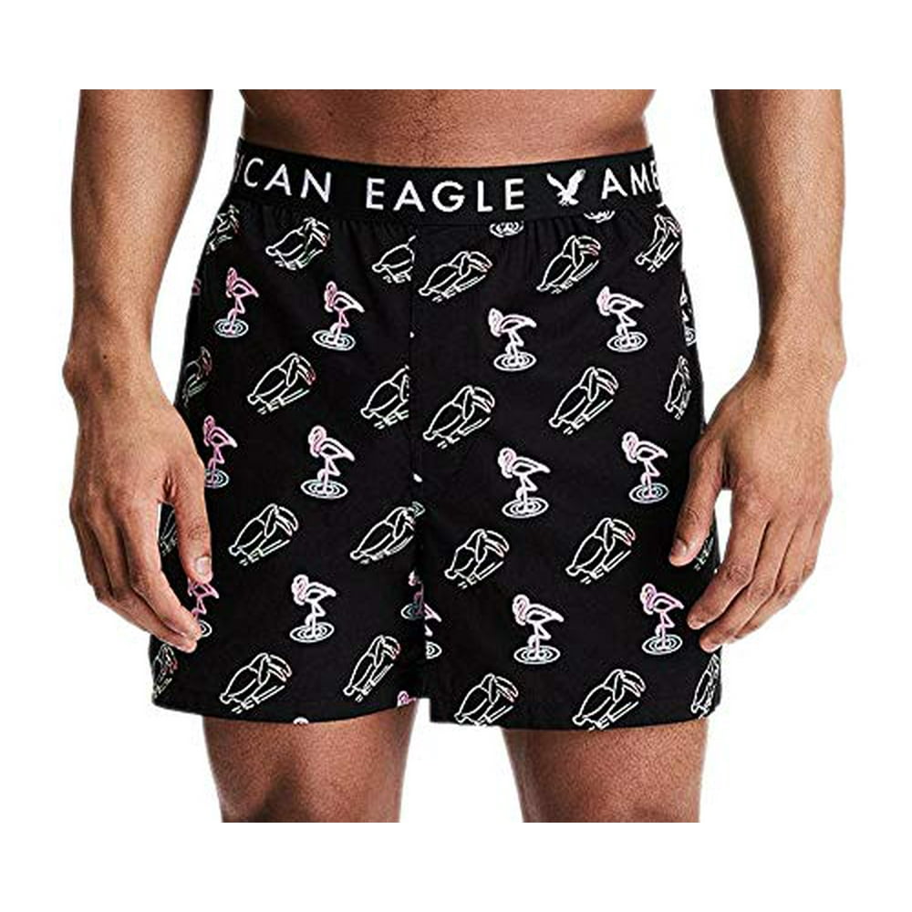 American Eagle New American Eagle Men's 8743001 Neo Bird Boxer, Black