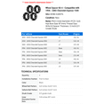 thumbnail image 2 of Wheel Spacer Kit 4 - Compatible with 1996 - 2002 Chevrolet Express 1500 - Autopart Premium, 2 of 2