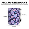 thumbnail image 3 of Naloa crystal Skull flower Car Trash Can Garbage Car Accessories Trash Can Car Waste Bin for for Driver and Passenger Any Vehicle, 3 of 7