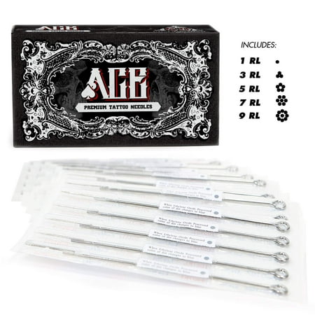 - ACE Needles 50 Mixed Assorted Tattoo Needles 6 Sizes - Round Liner 1 3 5 7 9 11 RL