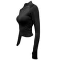 thumbnail image 4 of EDFBUYKRS Black Women's Long Sleeve T-Shirt, Long Sleeve Shirts for Women Womens T Shirts Long Sleeve Crew Neck Shirts Basic Tee Sort Comfy Printed Tops Blouse,Women's Long Sleeve T-Shirt M, 4 of 6