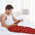 thumbnail image 4 of Cauagu Gingerbread Man Mens Pajama Pants Sleep & Lounge Pants,PJ Bottoms with Pockets-X-Large, 4 of 7