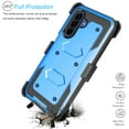thumbnail image 2 of Ebizware Samsung Galaxy A17 5G Case with [Built-in Screen Protector] and Swivel Holster Belt Clip, Military Grade Heavy Duty Protective Defender Kickstand Phone Case Cover for Galaxy A17 5G - Blue, 2 of 9