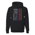 thumbnail image 2 of Wild Bobby, No One Fights Alone First Responder Dispatcher EMS Corrections Police Fire Military Unity, Pop Culture, Unisex Graphic Hoodie Sweatshirt, Black, Small, 2 of 4