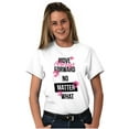 thumbnail image 3 of Move Always Forward Inspiring Words Women's Graphic T Shirt Tees Brisco Brands S, 3 of 5