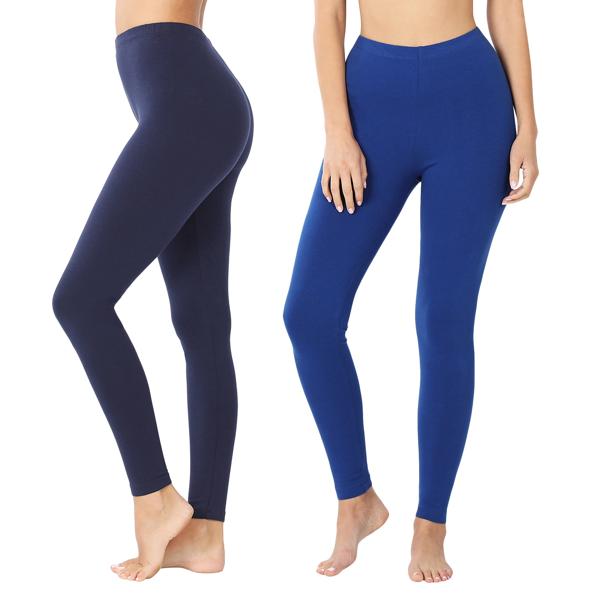 90° DEGREE BY REFLEX: High Waist Cotton Ankle Length Compression Legging 