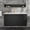Black, variant on Spaco 30" Wall-Mounted Bathroom Vanity Cabinet, Floating Fluted Design, Drawers, Modern Stylish, Walnut