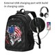 thumbnail image 2 of Easygdp Largemouth Bass Fish in USA Mochila para Laptop de Viaje con Puerto USB, Mochila para Laptop con Puerto de Carga USB para Mujeres y Hombres, 2 of 7