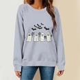 thumbnail image 7 of MexChoioe Women's Halloween Pumpkin Graphic Crewneck Sweatshirt Long Sleeve Casual Fall Winter Holiday Pullover Top, 7 of 7