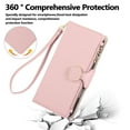 thumbnail image 2 of ELEHOLD Case for Samsung Galaxy A14 5G, Crossbody Wallet Phone Case with Zipper Card Holder, Detachable Strap Folio PU Leather Cover with Stand,Pink, 2 of 9