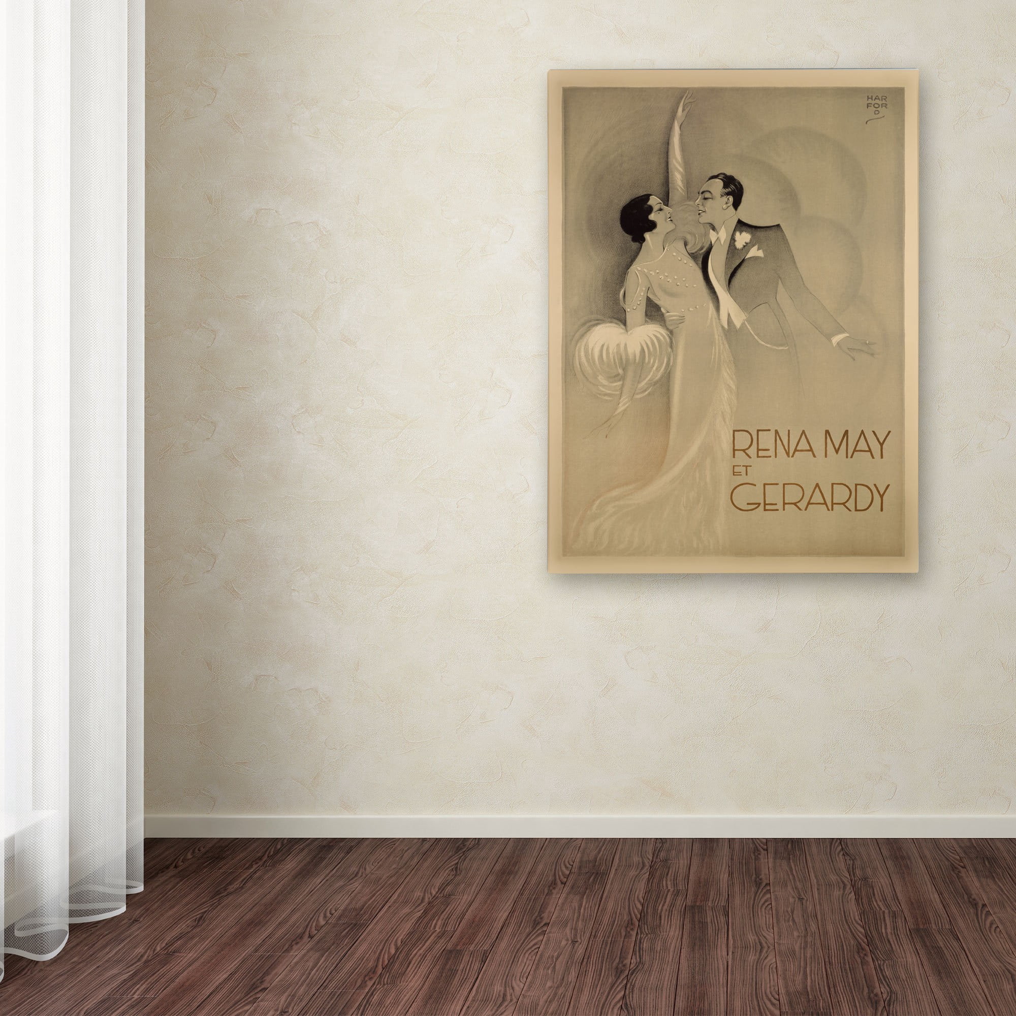 Trademark Fine Art "Rena May Et Gerardy" Canvas Art