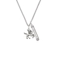 thumbnail image 2 of Delight Jewelry Silvertone Medium Pegasus Silvertone Courage Strength Wisdom Honesty Bar Charm Necklace, 23", 2 of 4