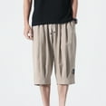 thumbnail image 2 of EQWLJWE Men'Sclassic Twill Relaxed Fit Casual Wear Pocket Shorts Pants, 2 of 6