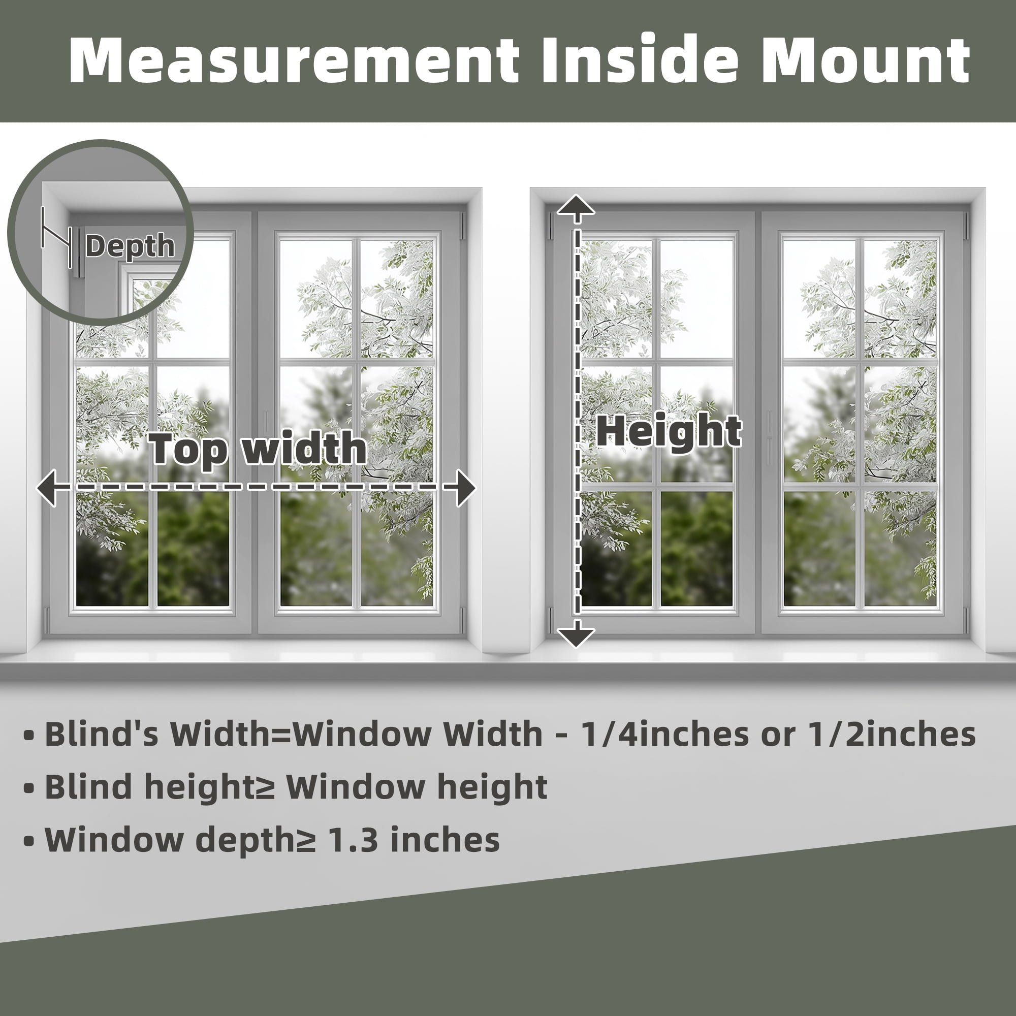 BERISSA Cordless No Drill No Tools Cellular Shades, Light Filtering Pull Down Window Blinds,Gray,38" W x 64" H