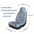 thumbnail image 5 of Sikiie Dolphins Car Seat Covers 2PCs Front Car Seat Covers Universal fit for Most Cars SUVs and Trucks-1, 5 of 9