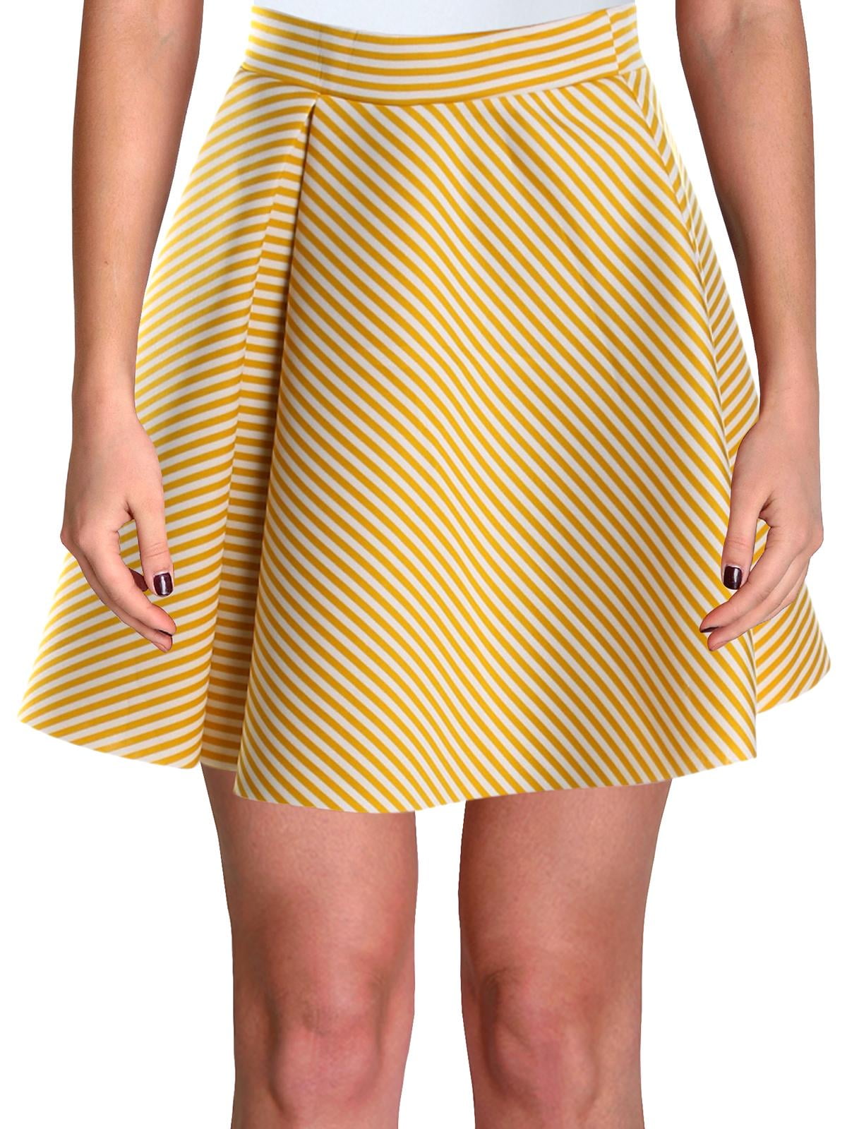 striped skirt yellow