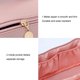 thumbnail image 4 of Bolsa de maquillaje Bolsa de cosméticos de viaje de gran capacidad, Bolsa de aseo Bolsa organizadora de maquillaje multifuncional de cuero impermeable portátil para mujeres y niñas (rosa)   JM, 4 of 5