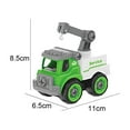 thumbnail image 4 of Car Children‘s Simulation Engineering Vehicle Green Disassembly And Assembly Sanitation Vehicle Boy Model Toy Car Screw Combination Gifts, 4 of 8