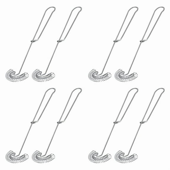 8 Pieces Whisk Egg Small Whisk Whipper Stainless Steel Egg Whisk Flat Spring Coil Whisk Egg Frother, Milk and Egg Beater
