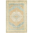 thumbnail image 4 of Hauteloom Ligayan Wool Living Room, Bedroom Area Rug - Traditional - Camel, Tan, PaleBlue - 8' x 10', 4 of 6