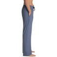 thumbnail image 4 of LWavelet Men's Pajama Pants - Drawstring & Button Waist Soft Fabric Nightwear & Loungewear Comfortable Pants Blue M, 4 of 4