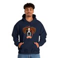 thumbnail image 6 of Hipster Boxer Dog Graphic Hoodie Sweatshirt, Sizes S-5XL, 6 of 9