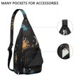 thumbnail image 2 of Gothic Unisex Sling Bag Durable Waterproof Crossbody Chest Pack for Daily Commute School & Outdoor Trips, 2 of 4