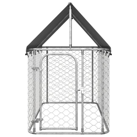 vidaXL 屋外用犬小屋 屋根付き 400x200x150cm動物 ペット用品 ペット用品 犬用品 犬小屋・ドッグラン 代引不可