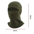 thumbnail image 2 of Gorro de ciclismo pasamontañas para ciclismo, esquí, pesca, patinaje (verde militar), 2 of 3
