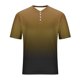 thumbnail image 5 of Top de Color Sólido Casual de los Hombres, Camiseta de Cuello Redondo Botón de Manga Corta de Moda para Uso Al Aire Libre Y Diario, Camiseta de Invierno Cómoda, 5 of 9