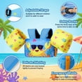 thumbnail image 4 of MoKo Kids Swim Vest with Armbands, Toddler Floaties 20-50 lbs, 2-7 Years Girls Boy, Sky Blue Yellow, 4 of 6