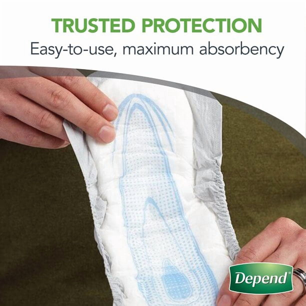 Depend Guards for Men, Maximum Absorbency Incontinence Protection, 52-Count , Pack of 4