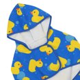 thumbnail image 7 of HDE Dog Bathrobe Drying Towel with Hood for Large Dogs Blue Rubber Ducks XL, 7 of 7