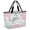 Coral Pink Turquoise, variant on Teal Red Crab Coastal Beach Bag for Women, Large Breathable Mesh Beach Tote Bag, Summer Coral Nautical Sandproof Lightweight Travel Bags for Vacation Picnic Swimming Pool 15.7"x15.7"x9.1"