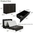 thumbnail image 4 of Pemberly Row Queen Murphy Bed with Chest & Built-in Charger Black-With Mattress, 4 of 10