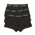 thumbnail image 2 of Calvin Klein Underwear Men XL Black Cotton Stretch Low Rise Trunks 3-Pack ERK504, 2 of 4