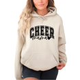 thumbnail image 3 of Cheer Mama Hoodie for Women Cheerleading Mom Game Day Pullover Sweatshirt, Sand Hoodie, S, 3 of 8