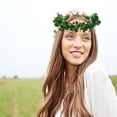 thumbnail image 7 of JingChun 1Pc St. Patrick's Day Irish Shamrock Headbands Flower Crown Clover Headband St. Patrick's Day Accessories Green Garland Clover Garland Party Accessories Fairy Accessories, 7 of 7