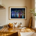 thumbnail image 3 of The Miami Skyline - Miami Florida Photography Oak Framed Wall Art Print 16 x 24 inches, 3 of 6