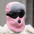 thumbnail image 3 of Ciclismo invierno cálido pasamontañas sombrero gorro nieve esquí cuello cara máscara capucha para Gafas Negras Zulema Gorra cálida de invierno, 3 of 8