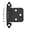 thumbnail image 2 of QSTDGVPW 10 x Cabinet Door Hinges Accessories Quiet Versatile Easy to Install Black, 2 of 7