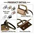 thumbnail image 6 of 180 Pcs Key Fob Hardware 6 Colors Keychain Wristlet with Ring Chain 1 Inch, 6 of 7