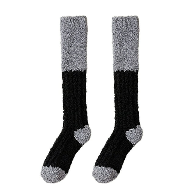 Fuzzy Socks for Women, Cozy Slipper Socks with Fleece Lining for Winter