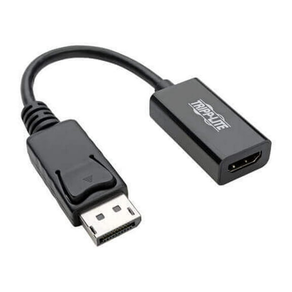 DisplayPort to HDMI 2.0 Adapter - M/F, Latching Connector, 4K @ 60 Hz, 6 in., Black